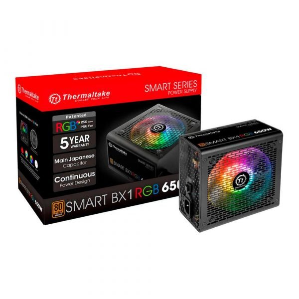 FUENTE DE PODER SMART BX1 RGB 650W 80PLUS