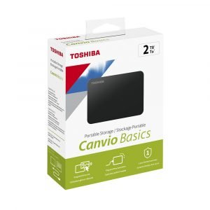 Toshiba 2TB Externo Canvio Basics Black A3retail